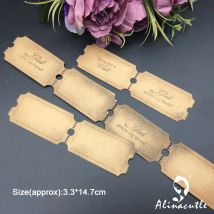 Aluminium Metalls ch neiden gestanzte Lotterie Streifen Ticket Geschenk Gutschein Sammelalbum Papier Handwerk handgemachte Karte Album Punsch Kunst schneider