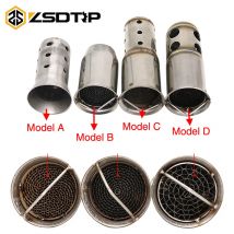 ZSDTRP 50.8mm 60mm Moto Universale Catalizzatore Anteriore DB Killer per Silenziatore Di Scarico Moto