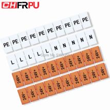 10PCS ZB5 mit die wort und Leere druck typ marker UK serie Terminal mit der anzahl Din Rail Terminal blöcke Maker Streifen