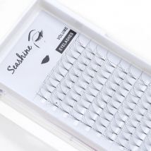 Seashine Wimpernverlängerung 3D/4D/5D/6D Volumen Wimpern Kurzer Stiel Vorgefertigte Fächer Seide Weiche Einzelwimpernverlängerung aus falschem Nerz