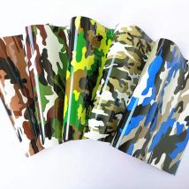 Camouflage TPU Wärmeübertragung Vinyl Schneiden Heißpresse Film Aufbügeln T-Shirt HTV Druckmuster für Stoff Handwerk Dekor zum Schnitten