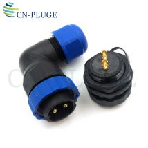 Sd20 ip68 wasserdicht 2 3 4 5 6 7 9 10 12 14-poliger Luftfahrt stecker, 20mm rechtwinkliger Stecker und Buchse