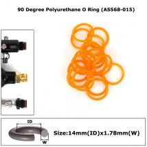 New 90 Duro Polyurethane O Ring 10Pieces 50Pieces 100Pieces For CO2/HPA/AIR Paintball Tank Adapter(AS568-015/RED)
