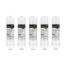 YenvQee 5 Bühne Wasser Filter Ersatz PP UDF CTO UF T33 Von 10 Zoll Schnell Anschluss Wasser Filter