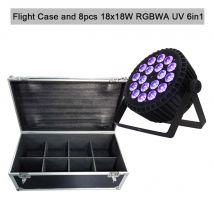 Obudowa lotnicza z 4/6/8szt 18x12W 4w1 Led Par Light 18x18W RGBWA UV 6w1 DMX Stage DJ Disco Led Spotlight Nightclub Bar Audience