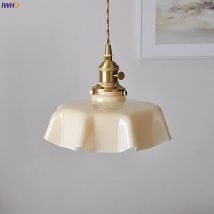IWHD 2021 NEUE Nordic Moderne Glas Anhänger Lichter Leuchten 4 Farben Lampenschirm Schalter Dinning