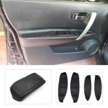 Per Nissan Qashqai J10 2008 2009 2010 2011 2012 2013 2014 2015 Pannello maniglia porta/scatola bracciolo centrale Copertura in pelle microfibra