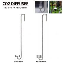 ZRDR Aquarium CO2-Diffusor, Zerstäuber aus Edelstahl, Keramikscheibenraffinierer, verwendet für Zubehör für das Wachstum von Wasserpflanzen