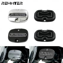 Motorrad Hinten Brems Master Zylinder Abdeckung Dichtung Gummi Schwarz/Chrom Für Harley Touring 08-18 Electra Glide Ultra klassische FLTR
