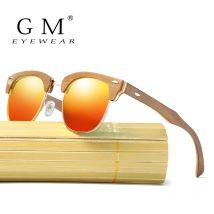 GM Marke Skateboard Holz Sonnenbrille Polarisierte/Bambus Sonnenbrille und Unterstützung DropShipping/Bieten Bilder 037