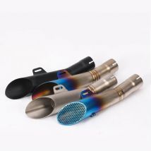 38-51mm Edelstahl Auspuff Tipps Flucht Schalldämpfer Geändert Schwanz Rohr Slip Für Universal Motorrad Racing Moto Schmutz bike ATV