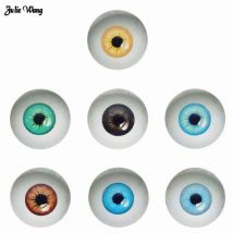 Julie Wang 6–30 mm Tier-Menschensaugen, Glas-Cabochon, flache Rückseite, Scrapbooking, Kuppel, Drache, böse Augen, Muster, Spielzeug, Basteln, DIY-Zubehör