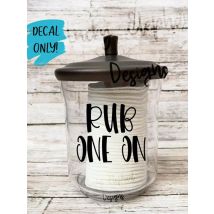 7 Funny Vulgar Bathroom Labels Jar Decal Sticker Vinyl Balls Deep Just the Tip Pin Me Down Toilet Home Decor