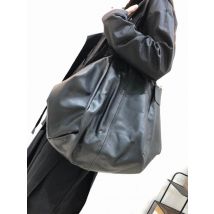 Female Big 100% Cowhide Shoulder Bags Casual Simple Designer Soft Leather Shoulder Bag Shopper Tote Bag for Women