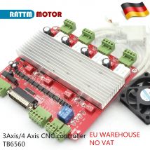 Hochgeschwindigkeits-Optokoppler TB6560 Schrittmotortreiber 3-Achsen- oder 4-Achsen-CNC-Controllerplatine und DB25-Bable