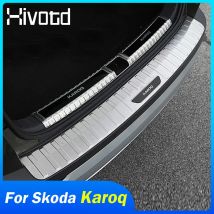 Per Skoda Karoq 2023 2024 Accessori Auto Paraurti Posteriore Protezione Tronco Guard Copertura Esterna Cromato Decorazione In Acciaio Inox