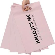 50Pcs/pack Poly Degradable Clothing Shoe Bag Pink Waterproof Thicken Express Postal Bags 100% D2W Biodegradable Mailer Pouch Bag