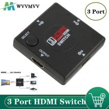 HDMI Switch 3 In 1 Out HDMI Switcher 3 Port Hub Box Auto Switch 3x1 1080p HD 3 in 1 out HDMI Splitter HUB for HDTV XBOX360 PS3