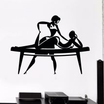 Massage Wand Aufkleber Spa Therapie Entspannung Gesundheit Abnehmbare Vinyl Kunst Wand Aufkleber Schönheit Slaon Moderne Dekoration Z380