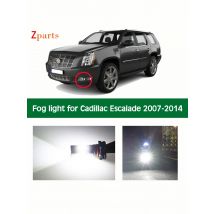 Car LED Fog Light For Cadillac Escalade ESV EXT 2007 2008 2009 2010 2011 2012 2013 2014 Foglamp Bulb Ice White 12V Accessories