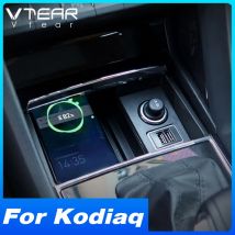 Car Wireless Charger For Skoda Kodiaq Karoq Accessories Interior  Modification 15W Fast Phone Charging Holder Adapter 2020-2017