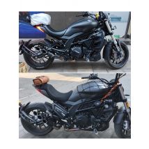 Motorcycle Exhaust Muffler Carbon Fiber Double Down Slip-On Exhaust Escape Moto For SUZUKI YAMAHA R6 Z900 zx6r cbr500r gsxr1000r