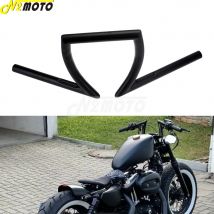 1" Z Bars 25mm Schwarz Motorrad Drag Lenker Lenker für Harley Dyna Cruiser Bobber Chopper Cafe Racer Custom Honda Yamaha