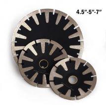 115 mm/125 mm/180 mm Diamant-Granit-Klinge, konkave gebogene Scheibe, Diamant-Sägeblatt, T-segmentierte Turbo-Felgen-Trennscheibe