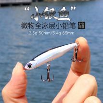 1PCS 3.5g 5.5g 8g 13g 17g Mini Matita Minnow Richiamo di Pesca Esca Dura Immersioni Affondamento Treble Ganci Esca Artificiale Richiamo Duro