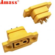 5pc Amass XT60E-F Spina Femmina Grande Corrente Oro/Latone Ni Placcato Connettore Alimentazione Batteria Adattatore di Collegamento per Modello RC