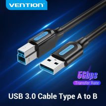 Vention USB-Druckerkabel USB 3.0 Typ A Stecker auf B Stecker USB-Kabel für Canon Epson ZJiang Label USB 3.0 2.0 Scanner-Druckerkabel