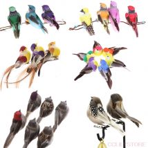 1PCS/2PCS Künstliche Vögel Gefälschte Schaum Tier Simulation Feder Vögel Modelle DIY Hochzeit Home Garten Ornament Dekoration
