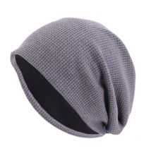 Double Fabric  waffle pattern spring Autumn  unisex Skullies & Beanies