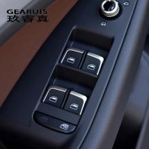 Car Styling Per Audi A3 8V S3 Q3 A4 B8 A6 C7 Q5 Porta Interna Finestra Interruttore di Vetro Bottoni Telaio Coperture Adesivi Trim Accessori