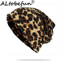 ALTOBEFUN Multifunktions Männer Frauen Winter Herbst Hut Leopard Teenager Junge Mädchen Dünnen Schal Erwachsene Skullies Beanies Soft Cap AHT183