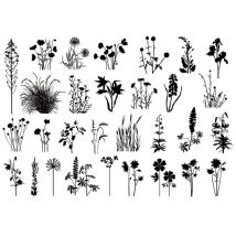 CLEAR STAMP Branches and leaves DIY Scrapbook Card album paper craft silicon rubber roller transparent stamps  167