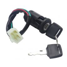 Motorrad Elektrisches Türschloss 4 Stecker Zündschlüssel Schalter Für 50cc 110cc 125cc 150cc 250cc ATV QUAD Dirt Bike Zubehör
