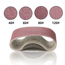 HAMPTON 75x457mm Sanding Belts 5pcs Sanding Band Set Grit 40/60/80/120 Sander Grinding Polishing Tools