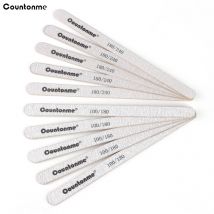 10 Stücke Holz Nagelfeilen Starke Dicke Schleifpapier 100/180 180/240 Grau Block Für Maniküre Gel Polieren Holz Schleifen Nagelfeilen Set