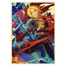 Fullmetal Alchemist Anime Poster Decor For Home Posters Room Wall Pictur Kraft Paper Retro And Prints Art Bar Cafe Stickers