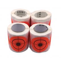 Bright Orange Sticker Targets-2"(5cm)-250 Pcs/Roll- Self Adhesive-Gun Shooting