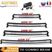22 32 42 52 Zoll 270 W 405 W 7d Off Road Led Licht Bar Gebogene LED Fahr Lichter 4x4 Offroad Lkw SUV ATV Traktor Boot 12 v 24 v