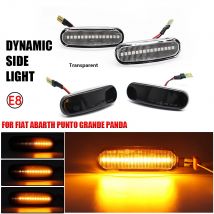For Fiat Panda Punto Evo Stilo Qubo Peugeot Citroen Lancia Musa(350) Dynamic LED Turn Side Marker Lights Repeater Lamp