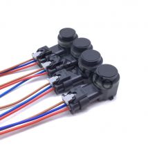 4 x Pdc Parking Sensor + 4 x Connector 9G92-15K859-AB for Ford C-Max Focus Mk3 Galaxy Kuga Mondeo Mk4 S-Max 9G92-15K859-DA