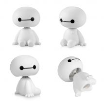Cartoon Plastic Baymax Robot poruszająca głową rysunek ozdoby samochodowe dekoracje do wnętrz