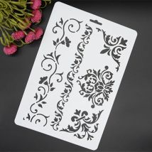 Kreativität Reben Blume Schichtung Schablonen Wände Malerei Sammelalbum Präge Papier Album Bild Kunst DIY und Ledger Dekoration