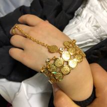 Gold Color Baby Bangles Dubai Jewelry Bracelet With open ring Bangles kids Children African gifts kid Birthday present
