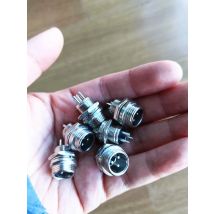 1pc GX12 2/3/4/5/6/7 Pin Male 12mm L116-121 Wire Circular Panel Connector Aviation Socket Plug with Plastic Cap Lid
