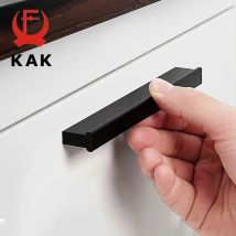 KAK Mode Schwarz Küche Griff Lange Möbel Griffe Aluminium Legierung Schrank Knöpfe und Griffe Schublade Zieht Tür Hardware