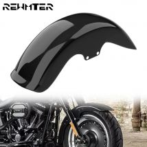 Motorrad Kotflügel Vorne Retro Kotflügel Abdeckung Glanz Schwarz ABS Kunststoff Für Harley Softail Fat Boy 2006-2017 FLSTF FLSTFB FLSTFI